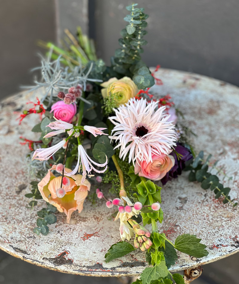 BLUMENTOCHTER Rosaroter Garten