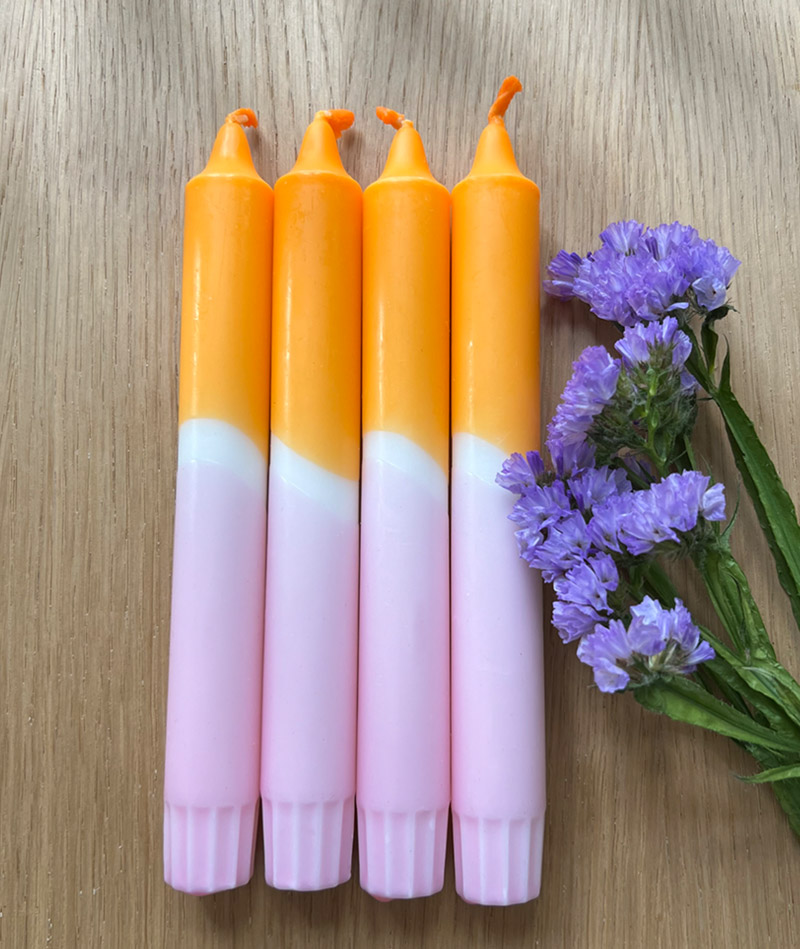 BLUMENTOCHTER Stabkerzen 4er Set