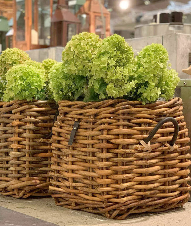 BLUMENTOCHTER A2 Living Rattan-Korb, eckig Maxi Low