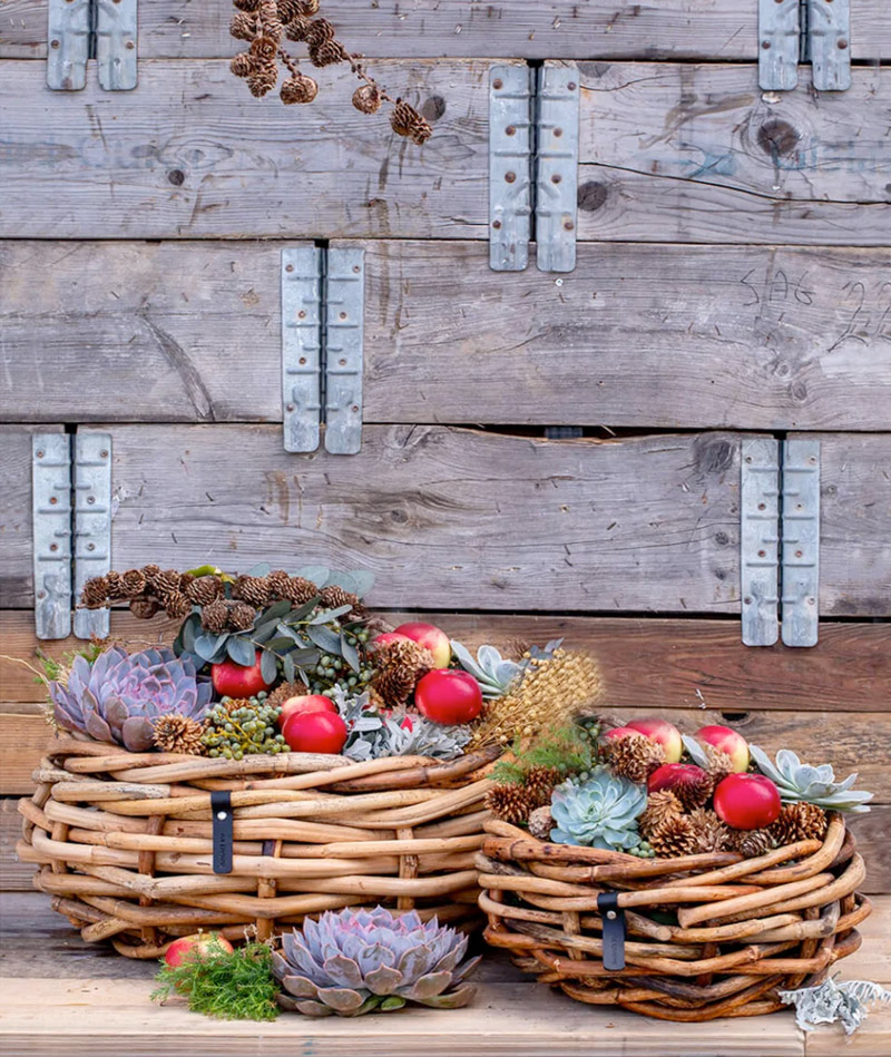 BLUMENTOCHTER a2 Living Rattan-Bowl, 2er Set, rund