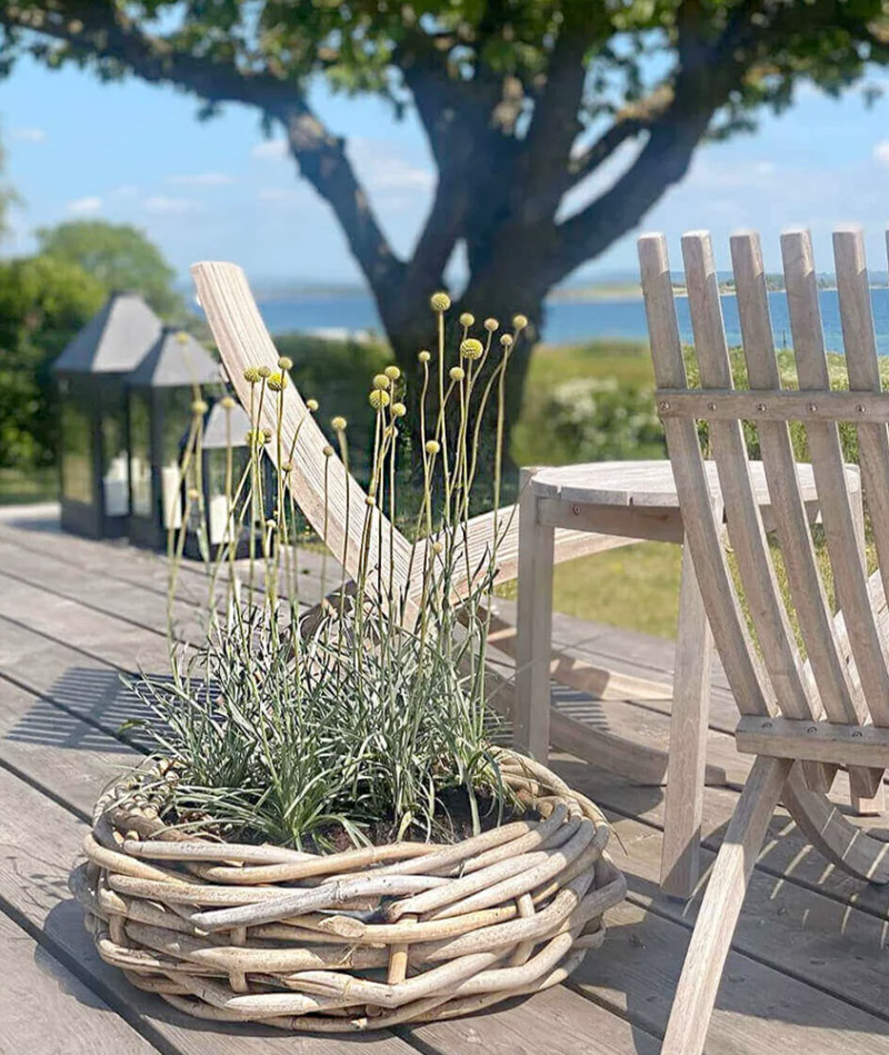 BLUMENTOCHTER a2 Living Rattan-Bowl, rund Maxi