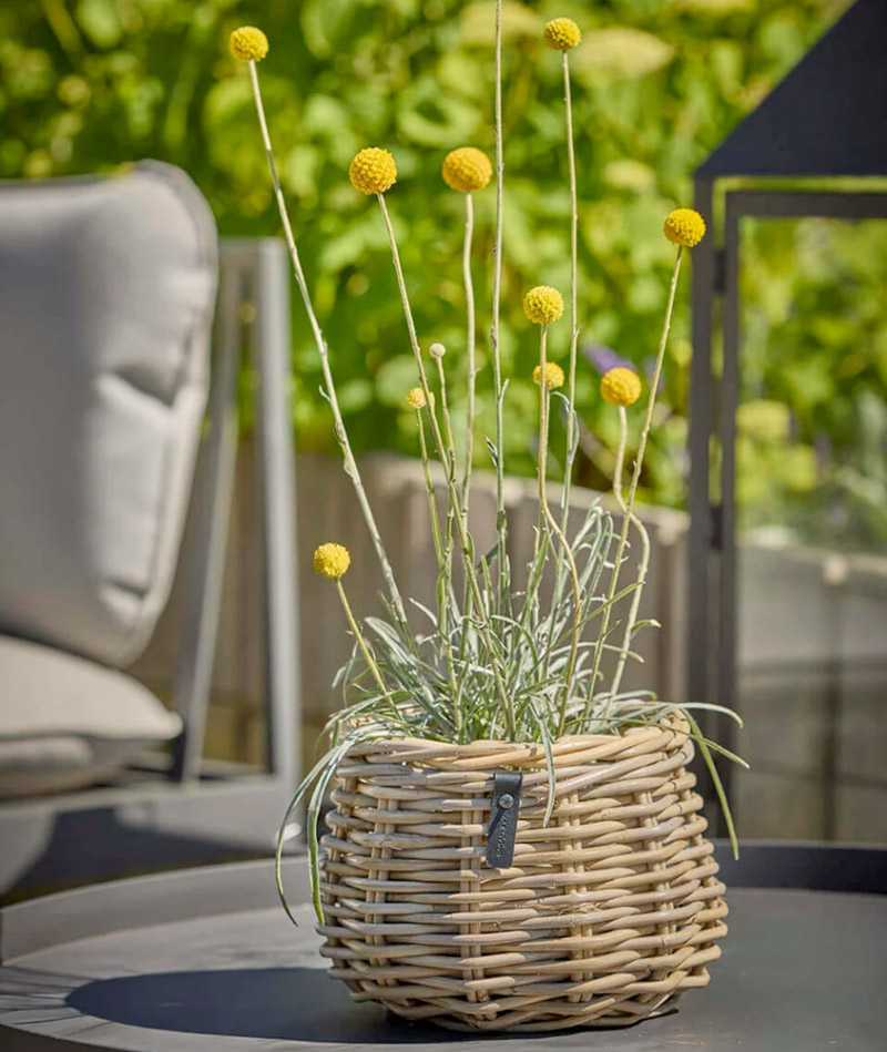 BLUMENTOCHTER a2 Living Rattan-Blumenkorb Pear, Kubu