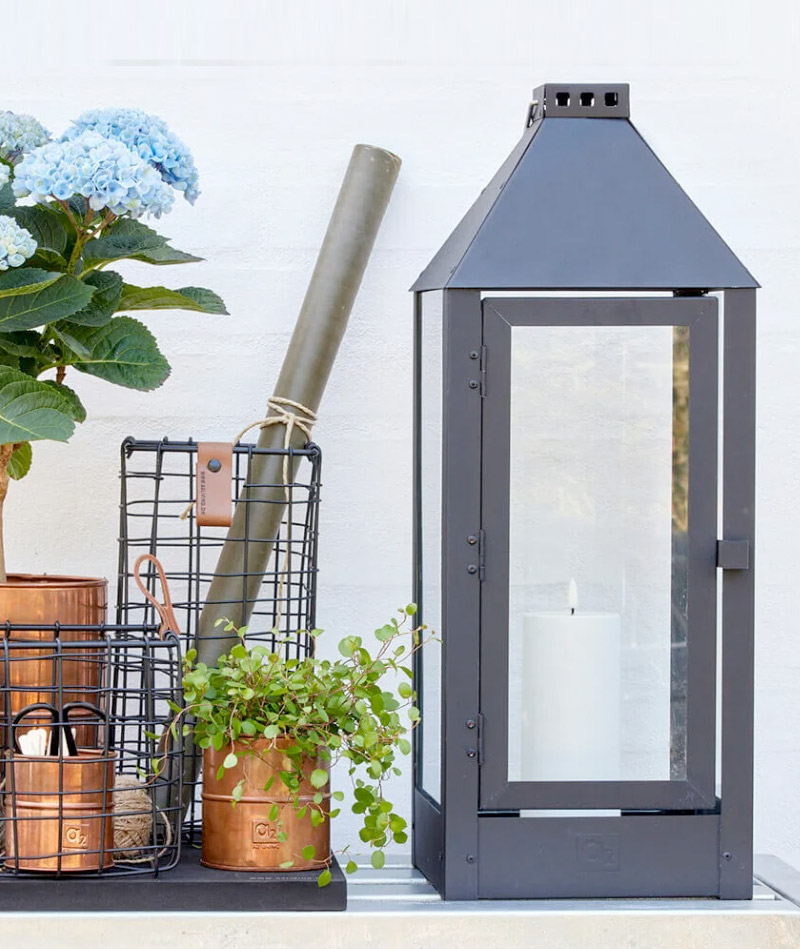 BLUMENTOCHTER a2 Living Laterne Maxi, schwarz