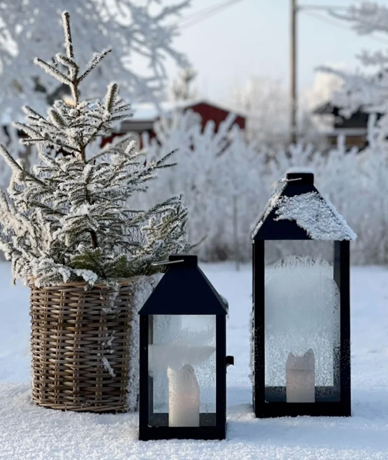 BLUMENTOCHTER a2 Living Laterne Midi, schwarz