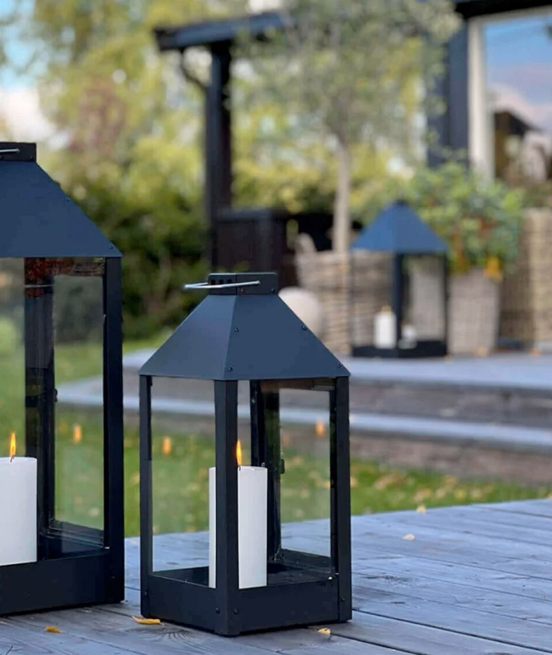 BLUMENTOCHTER a2 Living Laterne Midi, schwarz