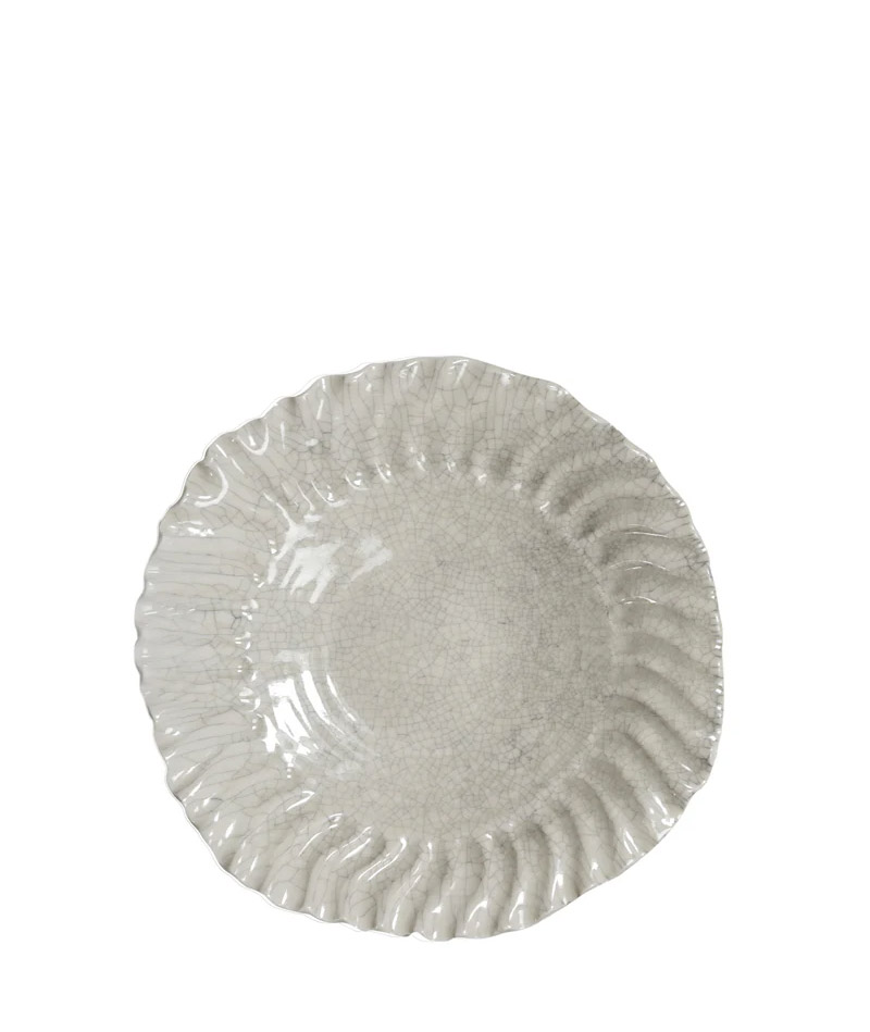 BLUMENTOHTER Jars Teller "DASHI QUARTZ CRAQUELÉ