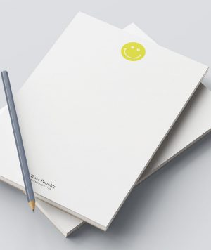 BLUMENTOCHTER Notizblock "Smiley"