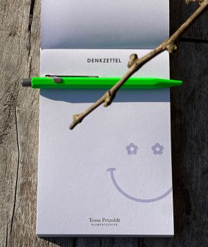 BLUMENTOCHTER Notizblock "Denkzettel"