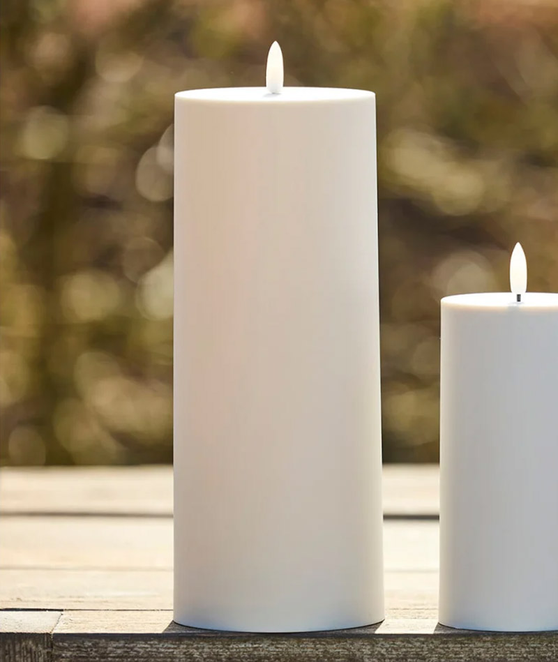 BLUMENTOCHTER A2 Living LED-Stumpenkerze, 10 x 25 cm