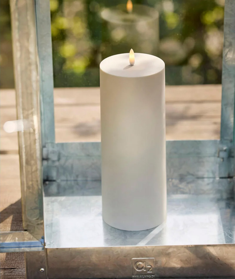 BLUMENTOCHTER A2 Living LED-Stumpenkerze, 10 x 25 cm