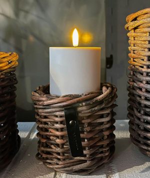 BLUMENTOCHTER A2 Living LED-Stumpenkerze, 7,5 x 12,5 cm