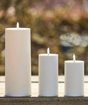 BLUMENTOCHTER A2 Living LED-Stumpenkerze, 7,5 x 15 cm