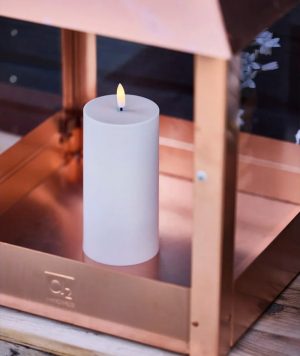 BLUMENTOCHTER A2 Living LED-Stumpenkerze, 7,5 x 15 cm