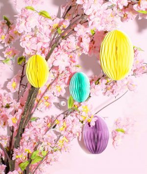 Anhaenger-Ostereier Papier 9cm 12cm Set