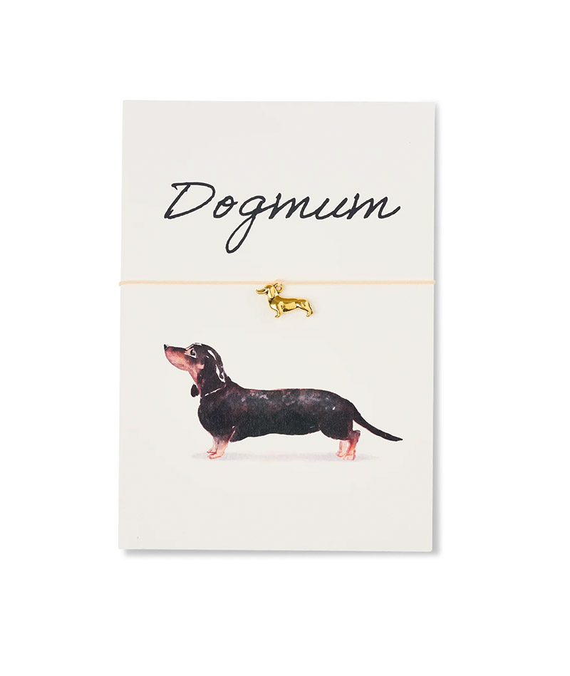 Armband-Karte: Dogmum - Dackel Dunke