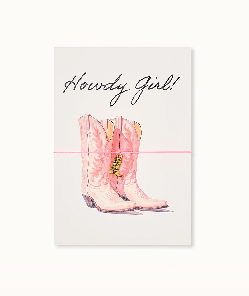 Armband-Karte: Howdy Girl Boots