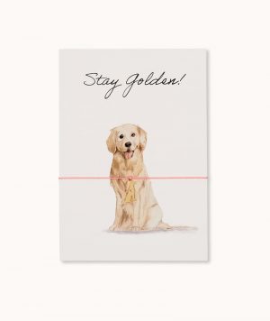 Armband-Karte: Stay golden - Goldie