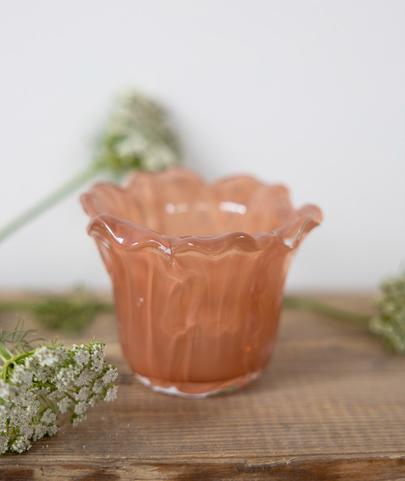 Storefactory Teelichthalter Ljunga peach