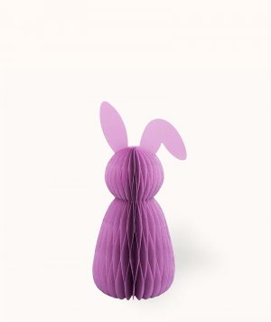 Osterhase aus Papier 60 cm, Lavender