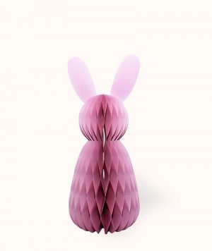 Osterhase aus Papier 60 cm, Rosa