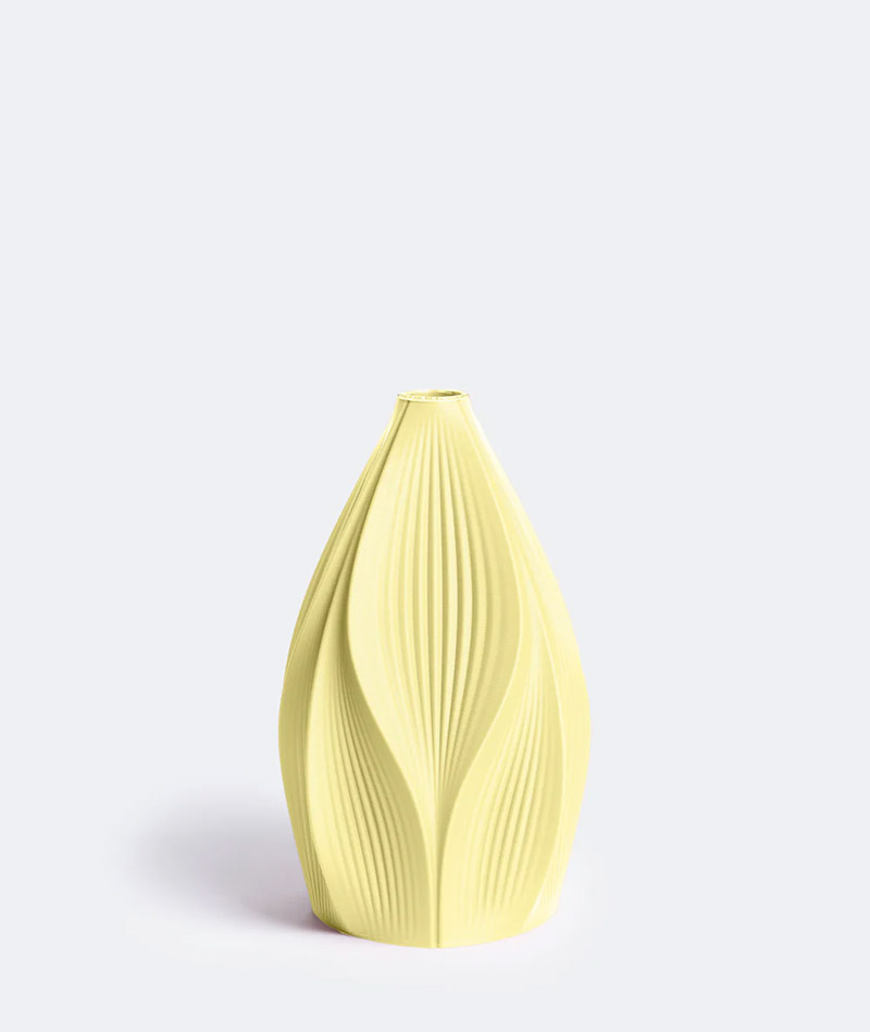 Vase Lia L Buttergelb