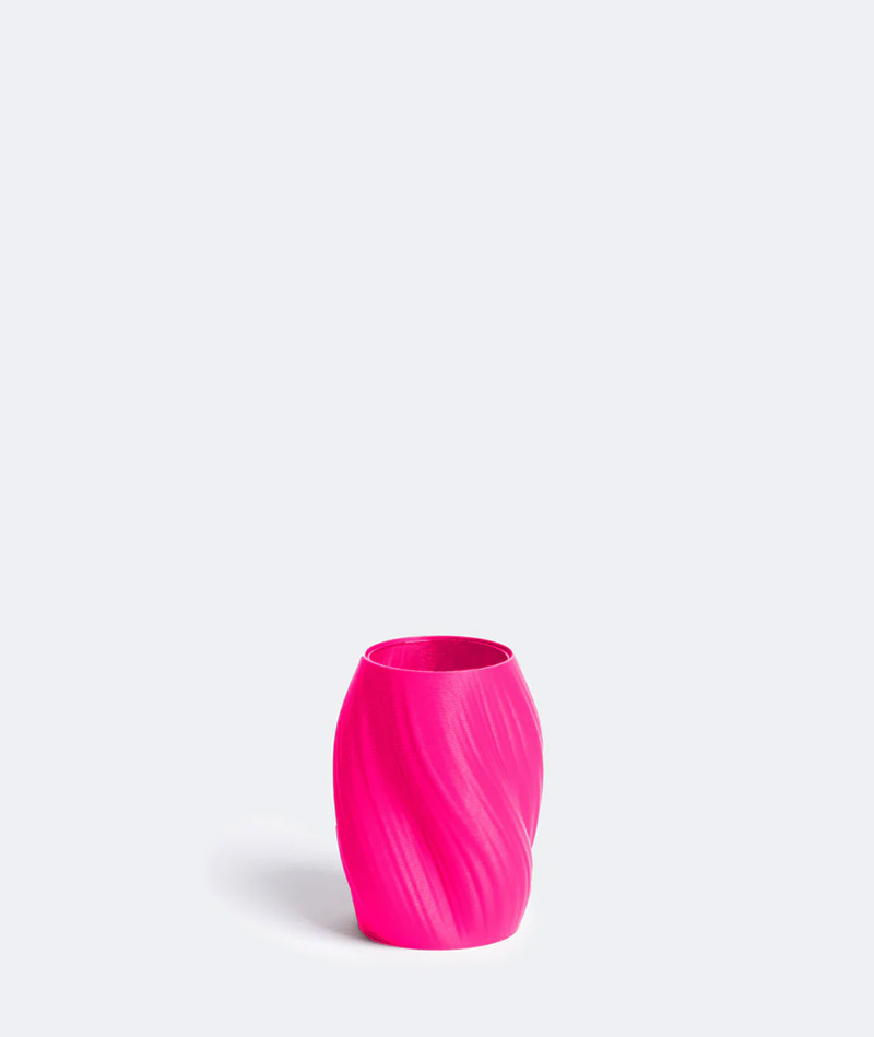 Vase Twist S Neon Pink