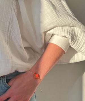 mirí moró - Callista Collection Armband, neon coral