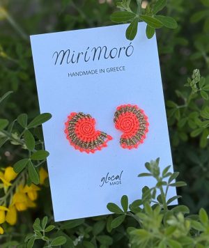 mirí moró - Callista Collection Ohrringe, neon coral