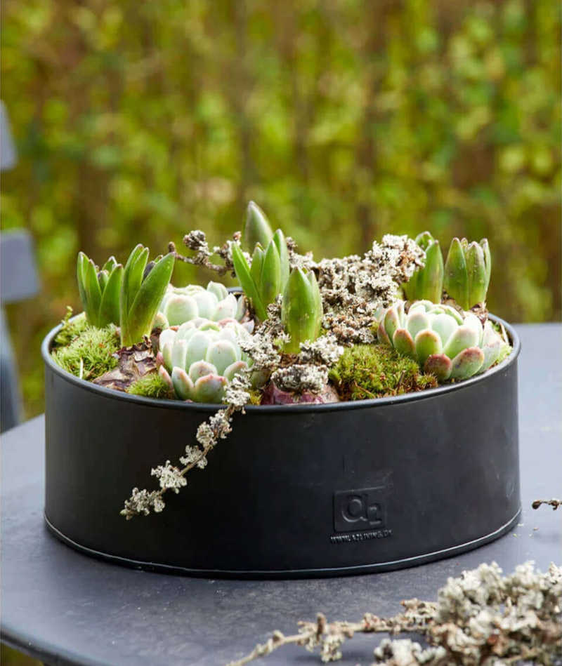 a2_Runde_Pflanzschale_Schwarz_01 a2 Living Pflanzschalen 2er Set, rund