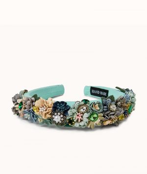 Haarreif Blumen, Tuerkis
