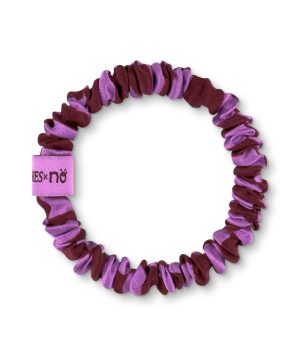 BRUNCHIES Lila Checked Seiden Scrunchie