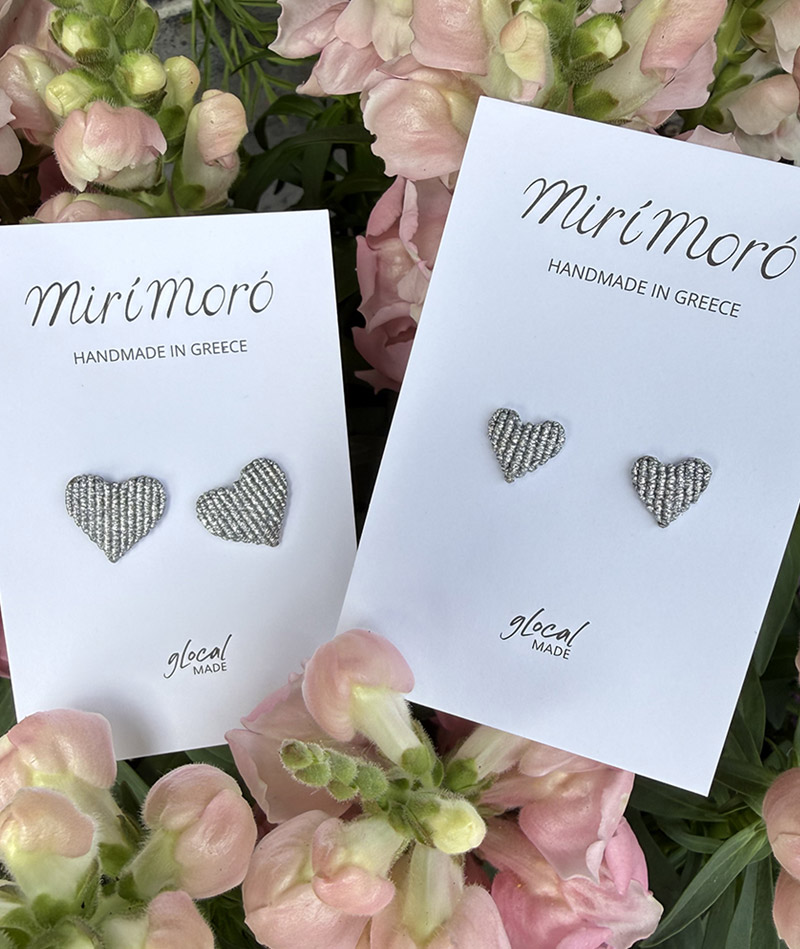 Herz Ohrringe, Silber, mirí moró