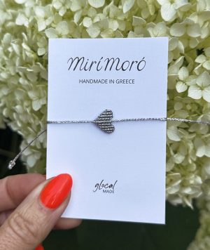 Herz Armband mirí moró, Silber, Silber