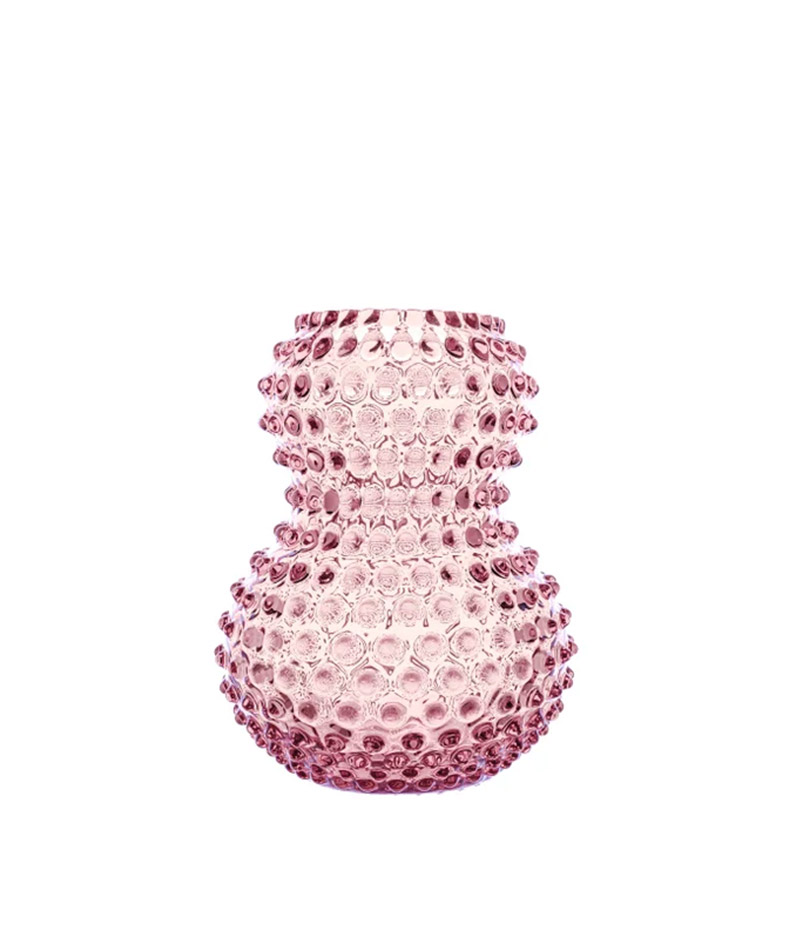 anna_von_lipa_Hobnail_Birdie_Tall_rosa_01 Anna Von Lipa Vase Hobnail Birdie Tall, Rosa