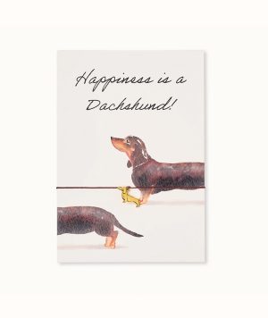 Armband-Karte: Happiness is a Dachshund