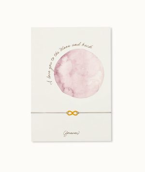 Armband-Karte: I love you to the Moon and back
