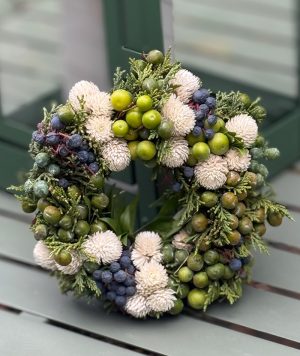 Herbstkranz, weiß